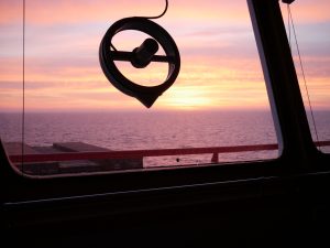 mit herrlichem Sonnenaufgang